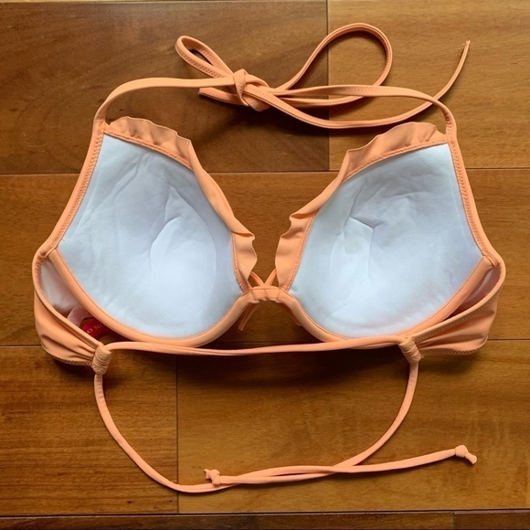 Victoria’s Secret neon/pastel orange bikini top - Picture 3 of 4